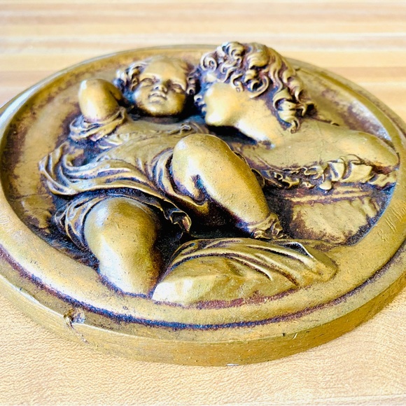 Vintage 1950’s Painted Plaster Plaque from Rudolf Lesch Fine Art Gallery EUC - Picture 2 of 7